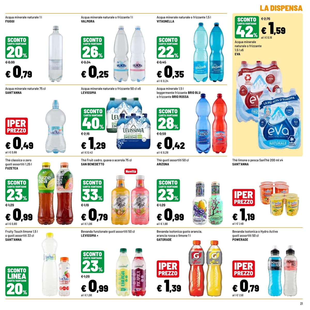 Pagina 21. del volantino Iper La grande i - OFFERTE D'ESTATE dal 23/08/2026