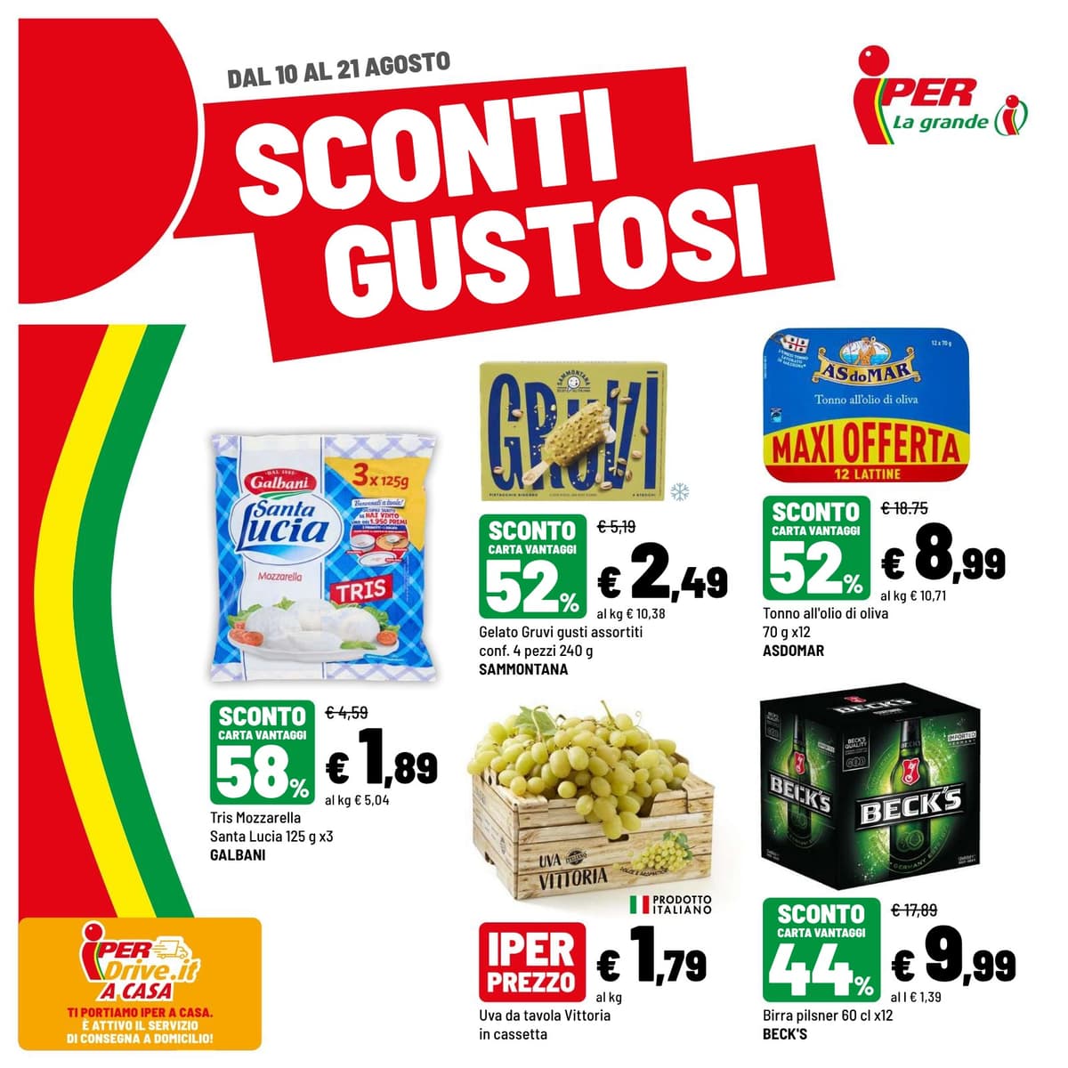Pagina 1. del volantino Iper La grande i - SCONTI GUSTOSI dal 23/08/2026