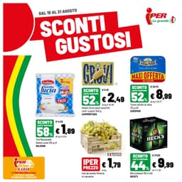 Pagina 1 del volantino Iper La grande i SCONTI GUSTOSI
