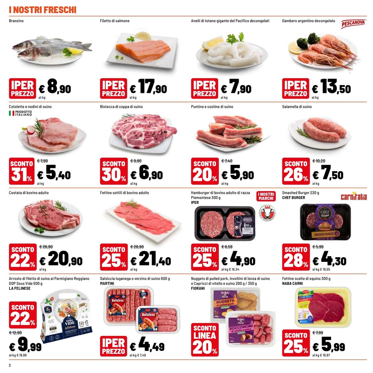 Pagina 2. del volantino Iper La grande i - SCONTI GUSTOSI dal 23/08/2026