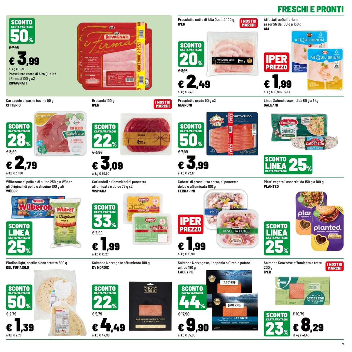 Pagina 7. del volantino Iper La grande i - SCONTI GUSTOSI dal 23/08/2026