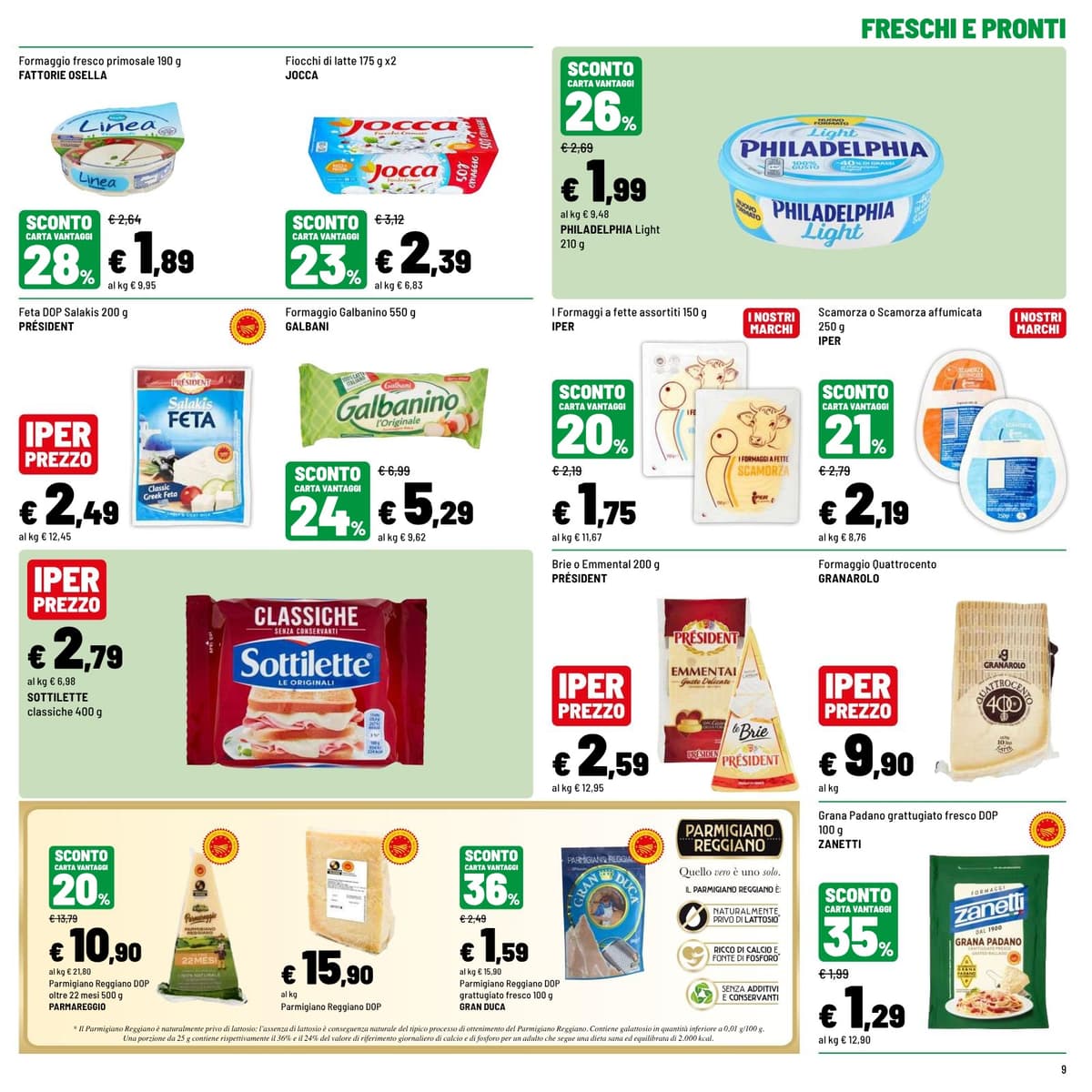 Pagina 9. del volantino Iper La grande i - SCONTI GUSTOSI dal 23/08/2026