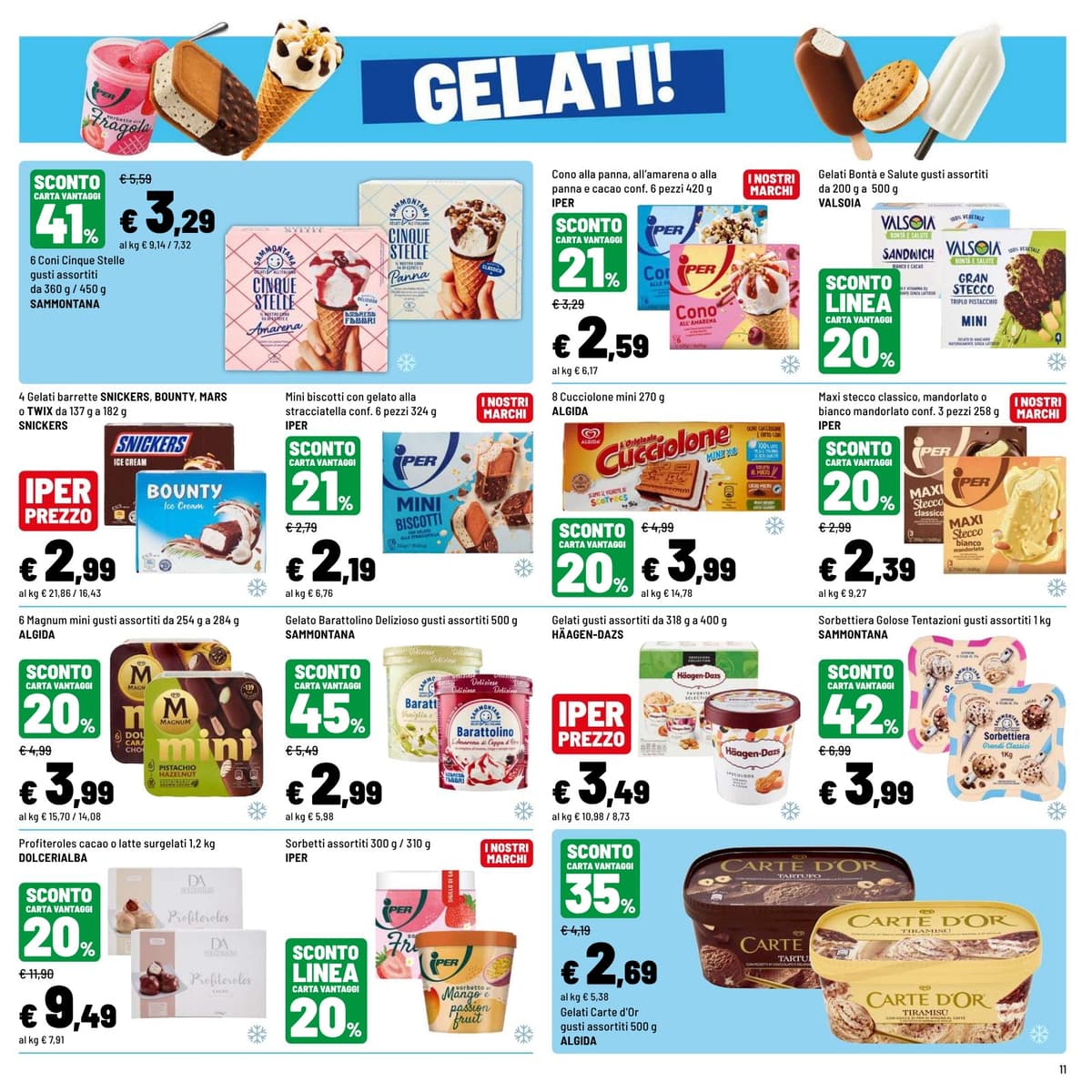 Pagina 11. del volantino Iper La grande i - SCONTI GUSTOSI dal 23/08/2026