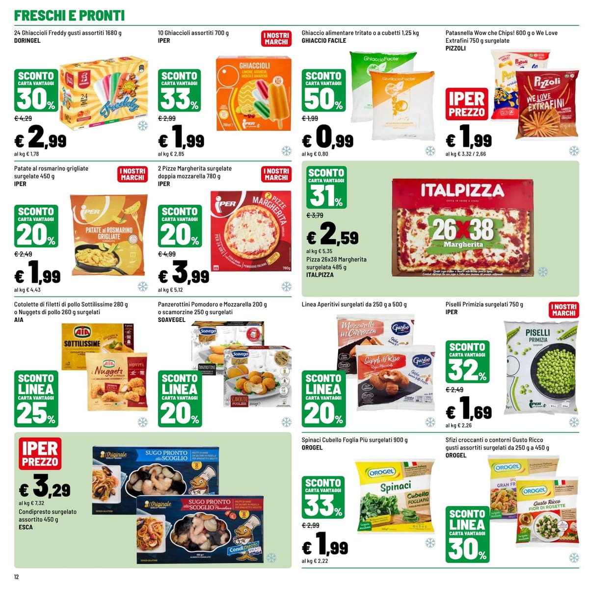 Pagina 12. del volantino Iper La grande i - SCONTI GUSTOSI dal 23/08/2026