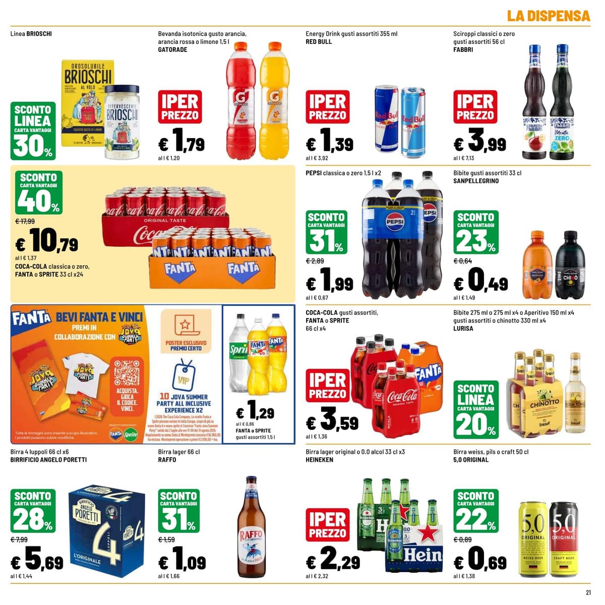 Pagina 21. del volantino Iper La grande i - SCONTI GUSTOSI dal 23/08/2026