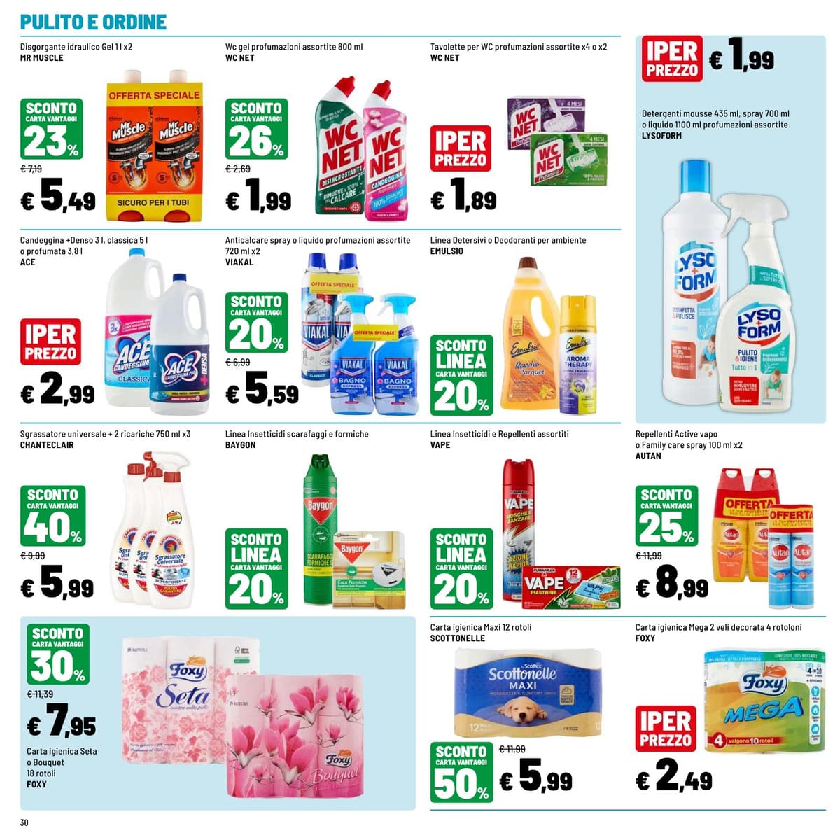 Pagina 30. del volantino Iper La grande i - SCONTI GUSTOSI dal 23/08/2026