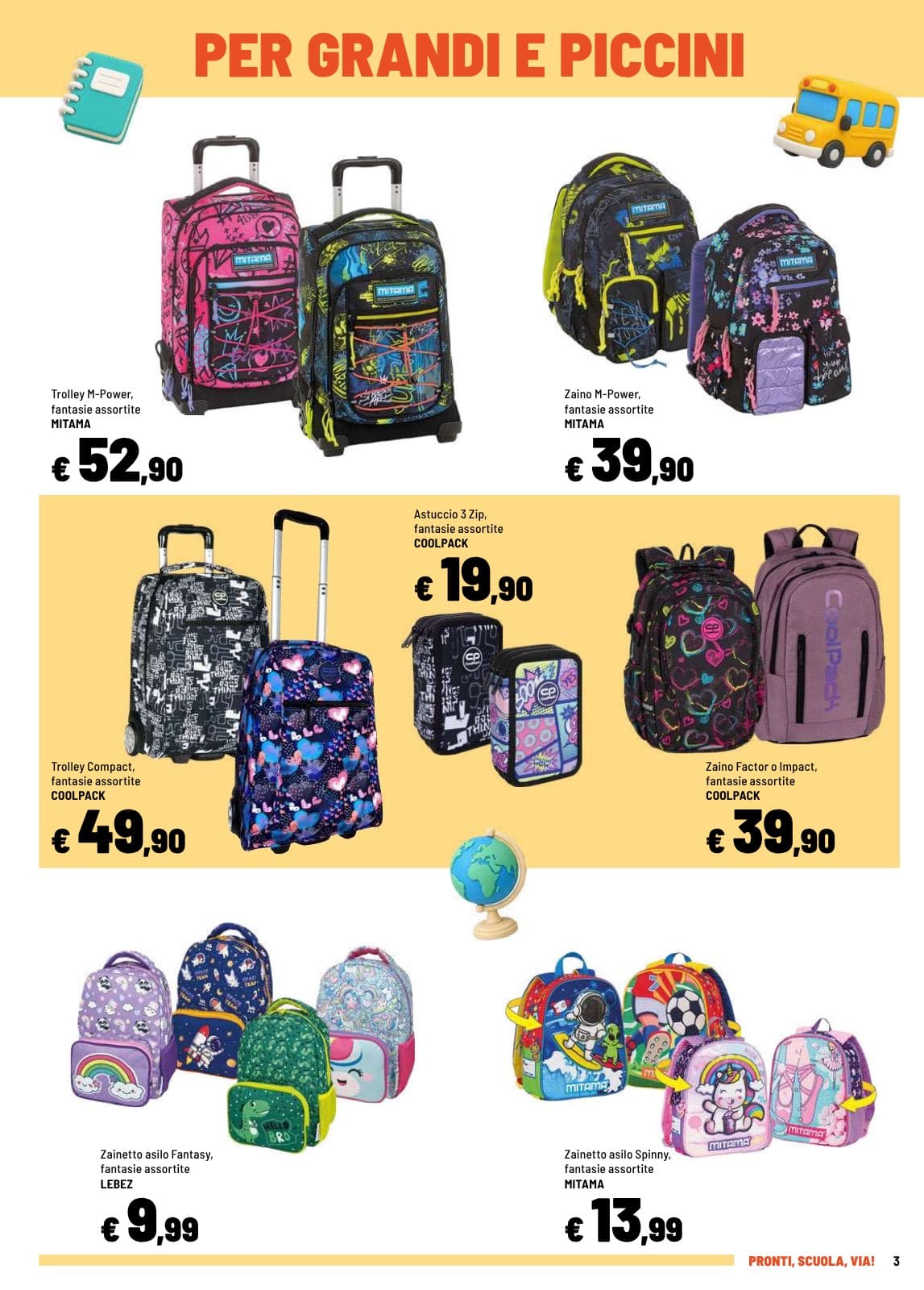 Pagina 3. del volantino Iper La grande i - PRONTI, SCUOLA, VIA! dal 23/08/2026