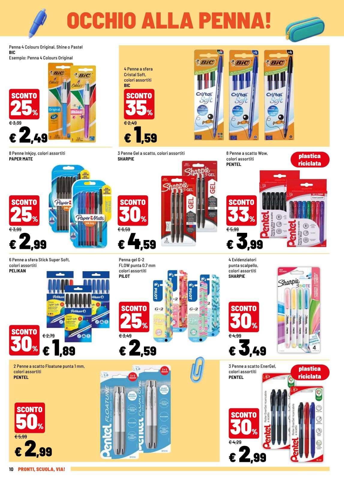 Pagina 10. del volantino Iper La grande i - PRONTI, SCUOLA, VIA! dal 23/08/2026