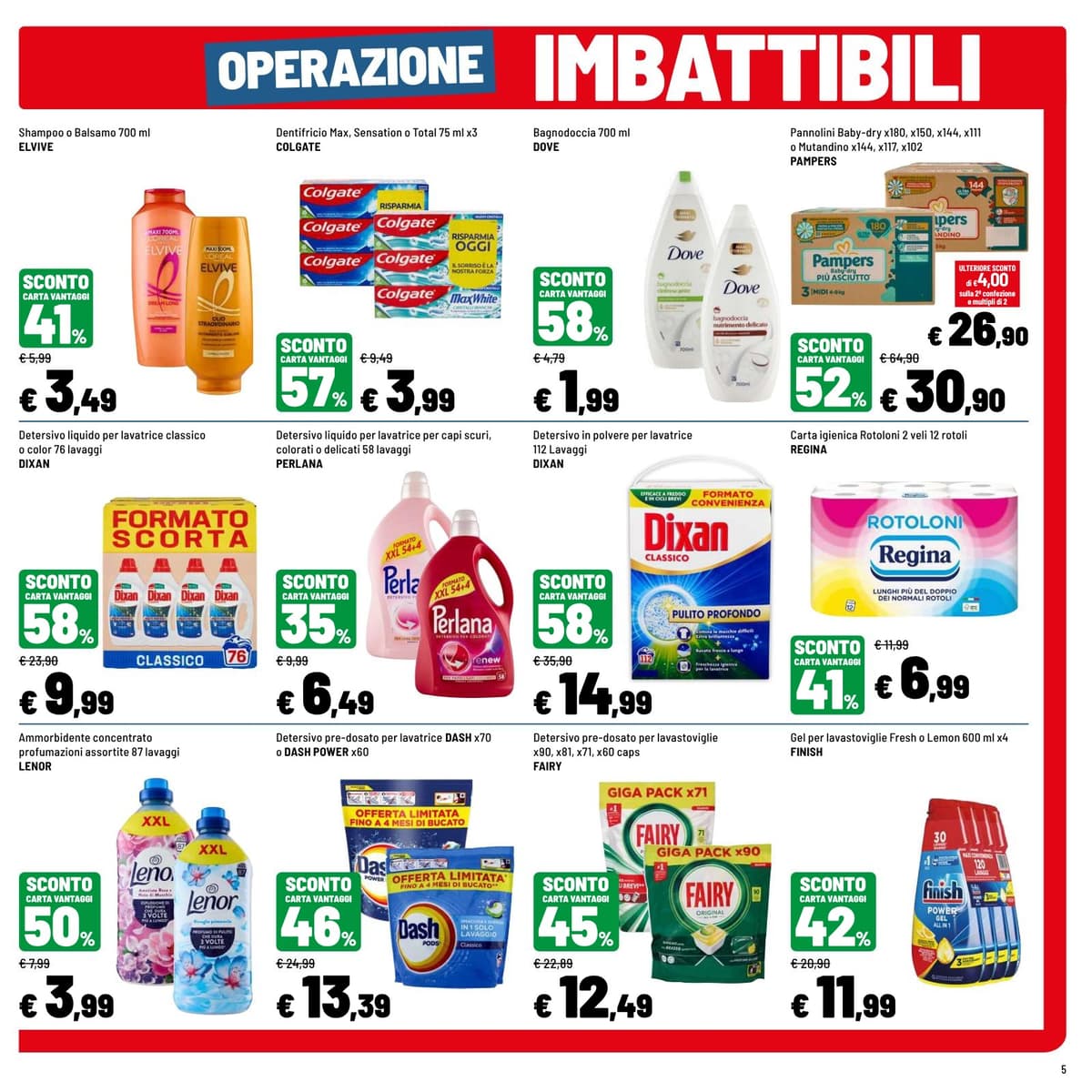 Pagina 5. del volantino Iper La grande i - OPERAZIONE IMBATTIBILI