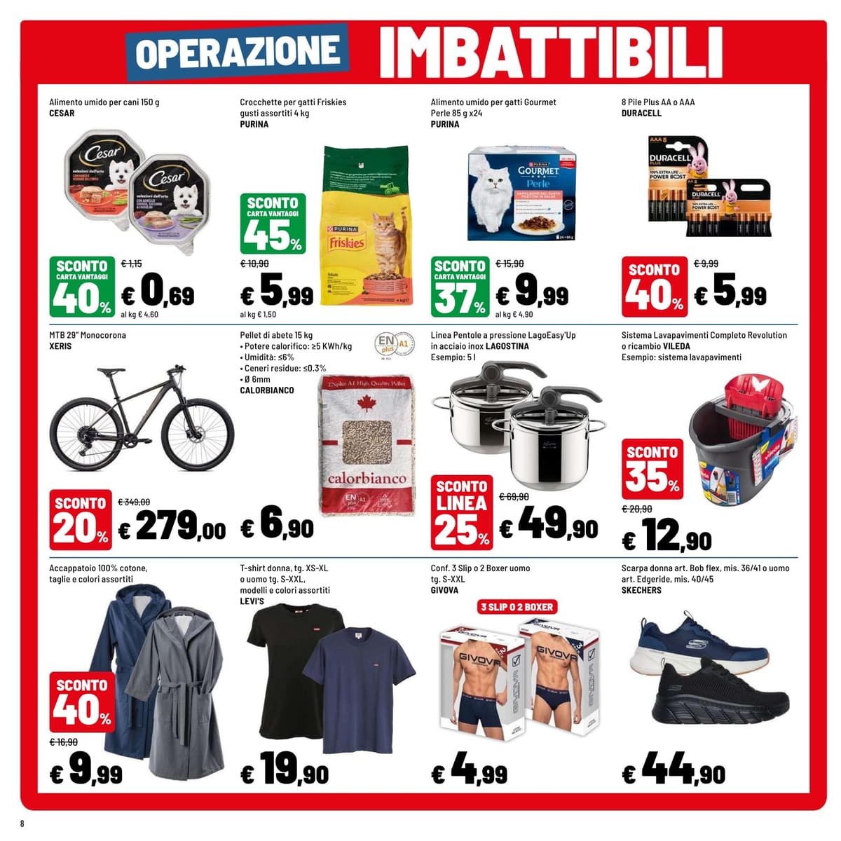 Pagina 8. del volantino Iper La grande i - OPERAZIONE IMBATTIBILI dal 23/08/2026