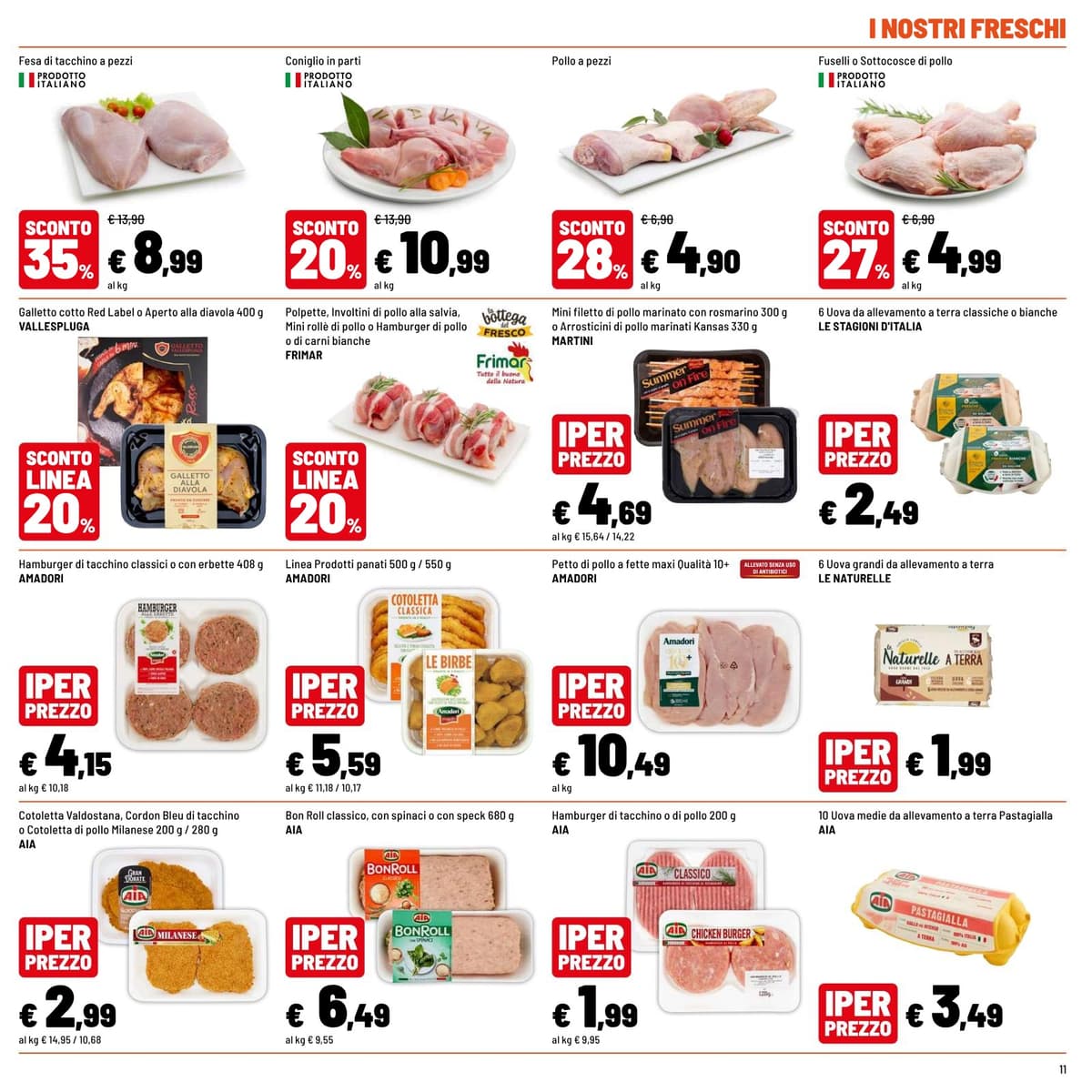Pagina 11. del volantino Iper La grande i - OPERAZIONE IMBATTIBILI dal 23/08/2026