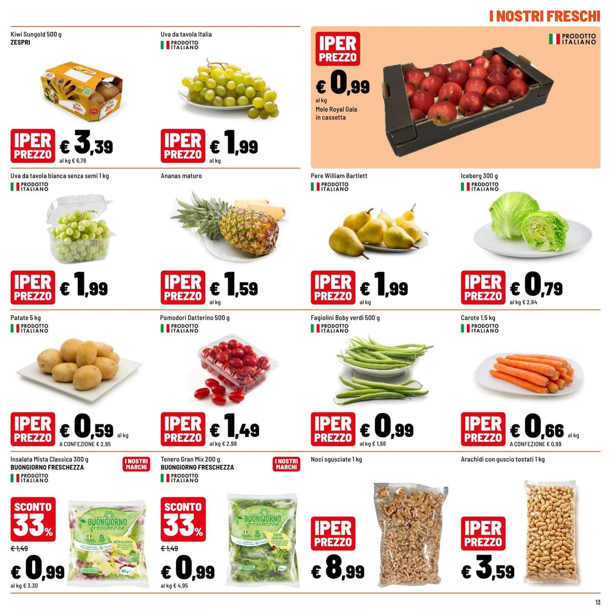 Pagina 13. del volantino Iper La grande i - OPERAZIONE IMBATTIBILI dal 23/08/2026