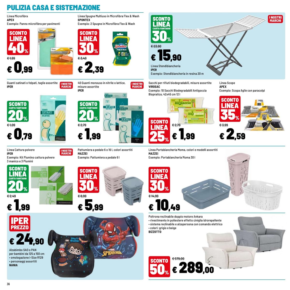 Pagina 36. del volantino Iper La grande i - OPERAZIONE IMBATTIBILI