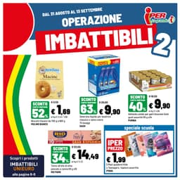 Pagina 1 del volantino Iper La grande i OPERAZIONE IMBATTIBILI 2