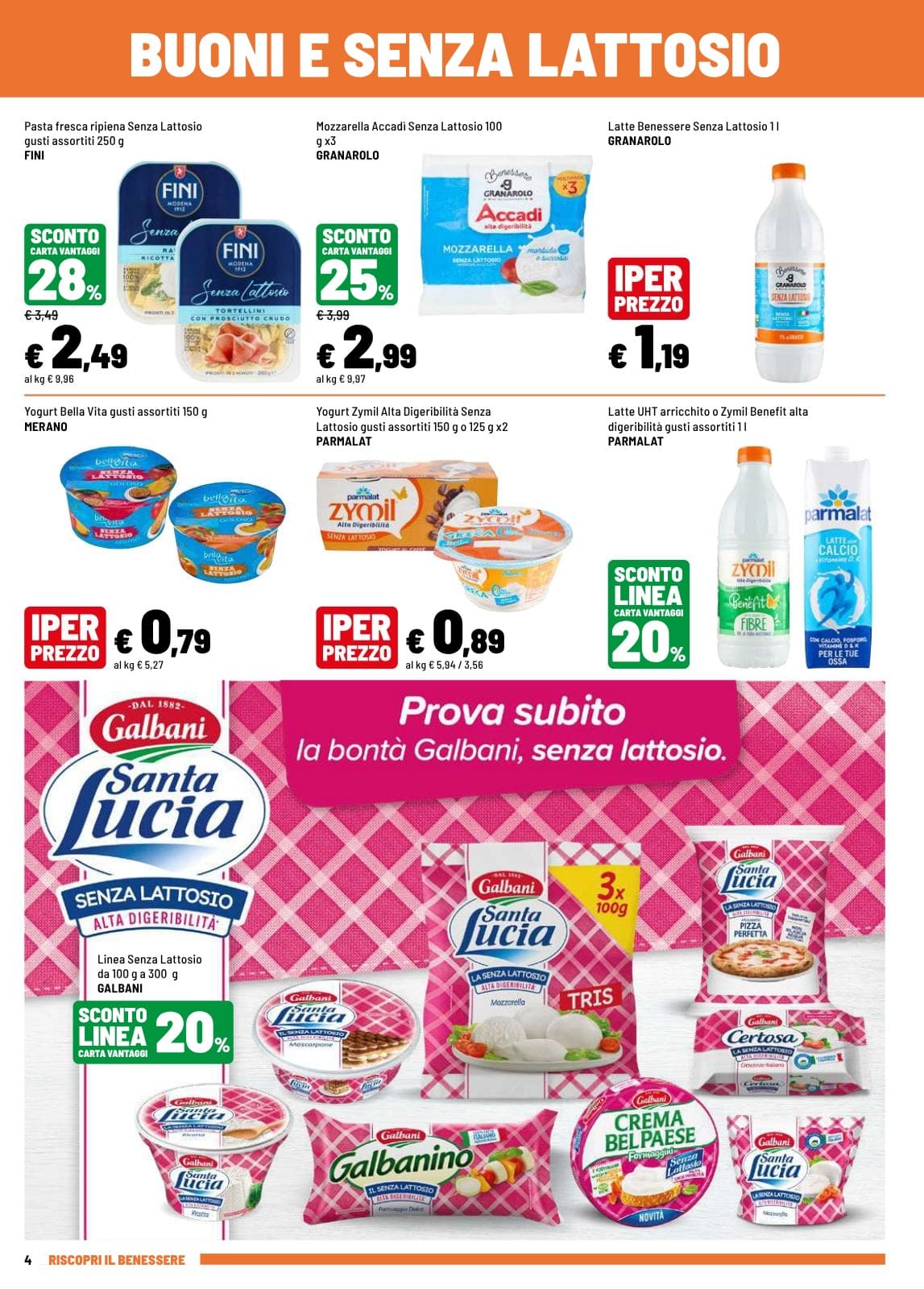 Pagina 4. del volantino Iper La grande i - RISCOPRI IL BENESSERE
