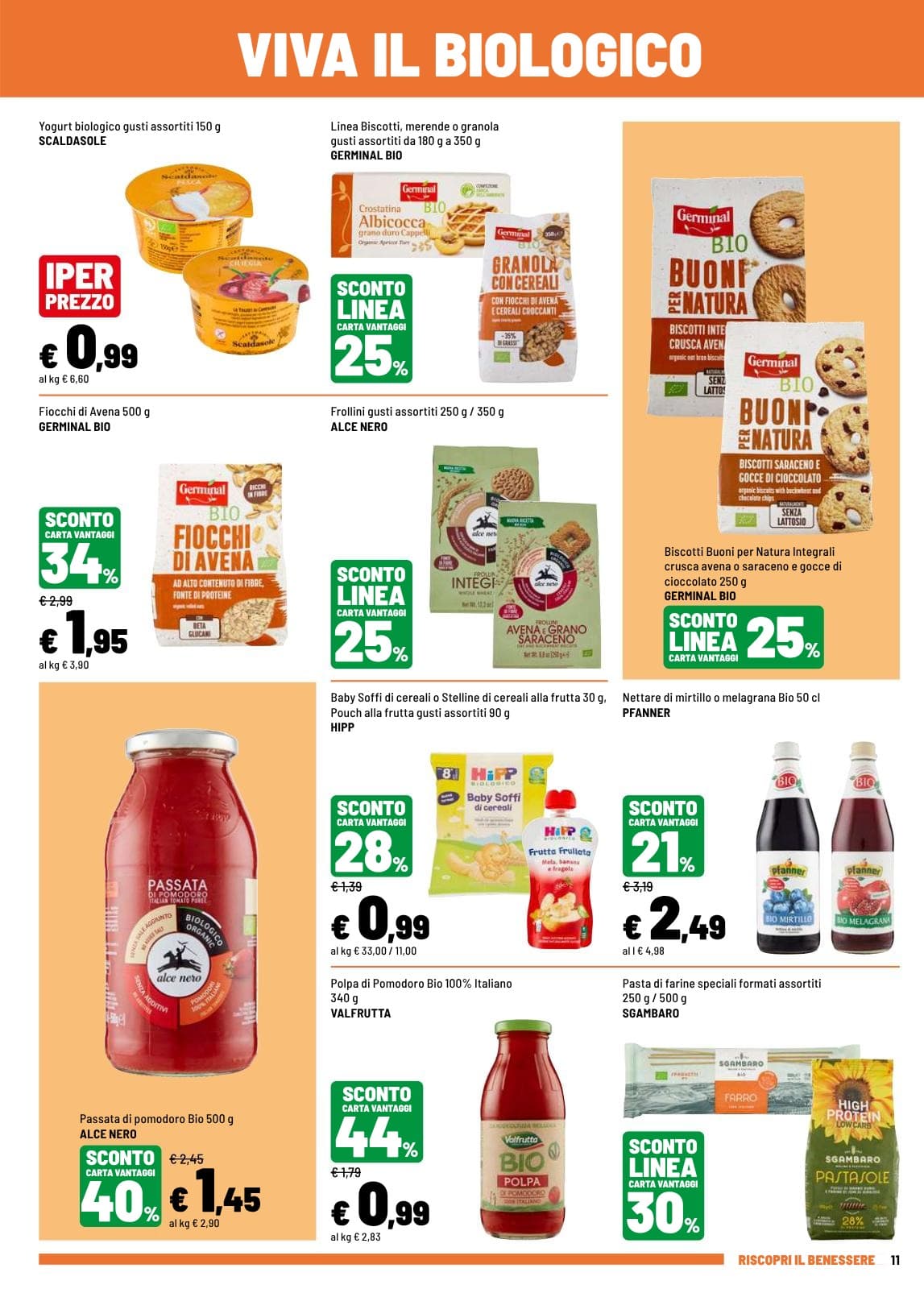 Pagina 11. del volantino Iper La grande i - RISCOPRI IL BENESSERE