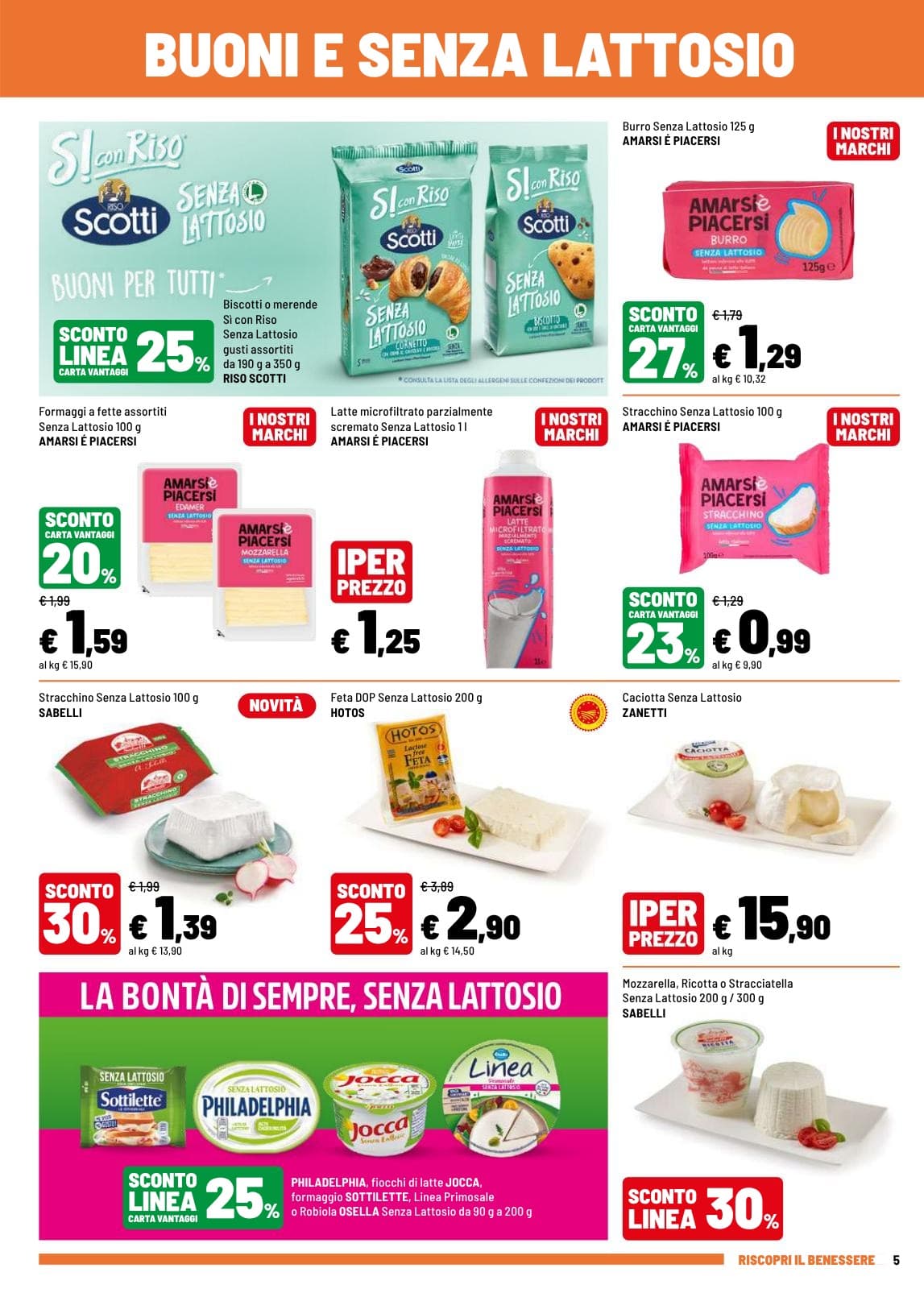 Pagina 5. del volantino Iper La grande i - RISCOPRI IL BENESSERE