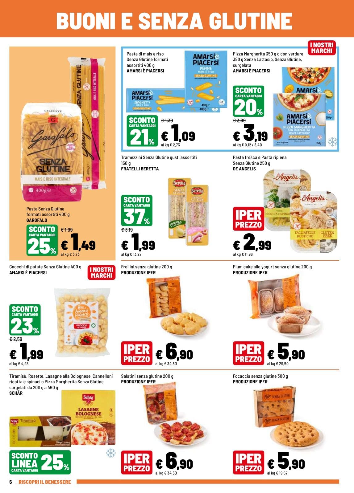 Pagina 6. del volantino Iper La grande i - RISCOPRI IL BENESSERE