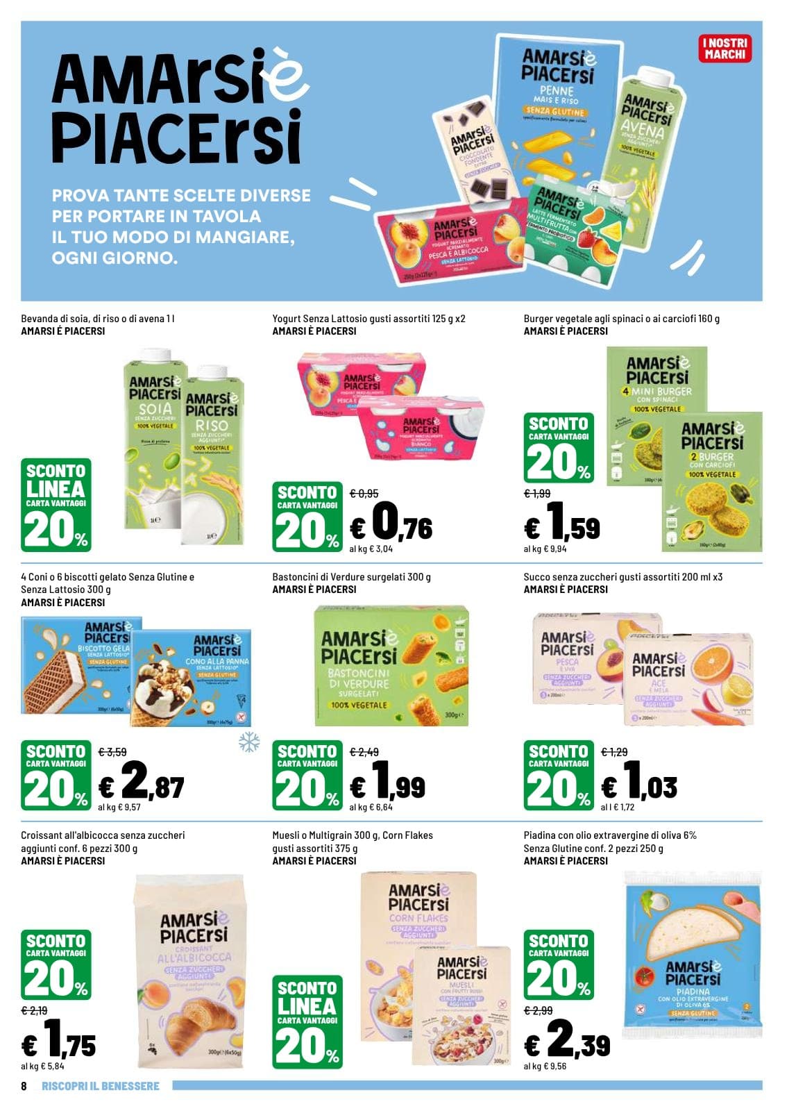 Pagina 8. del volantino Iper La grande i - RISCOPRI IL BENESSERE