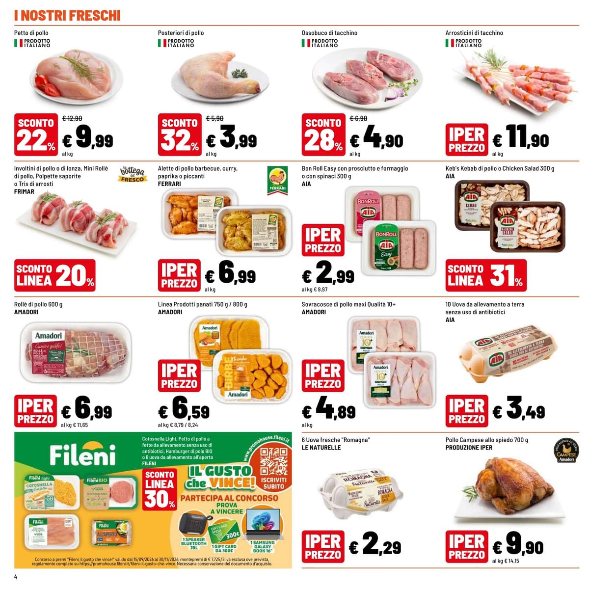 Pagina 4. del volantino Iper La grande i - OFFERTE IMPERDIBILI