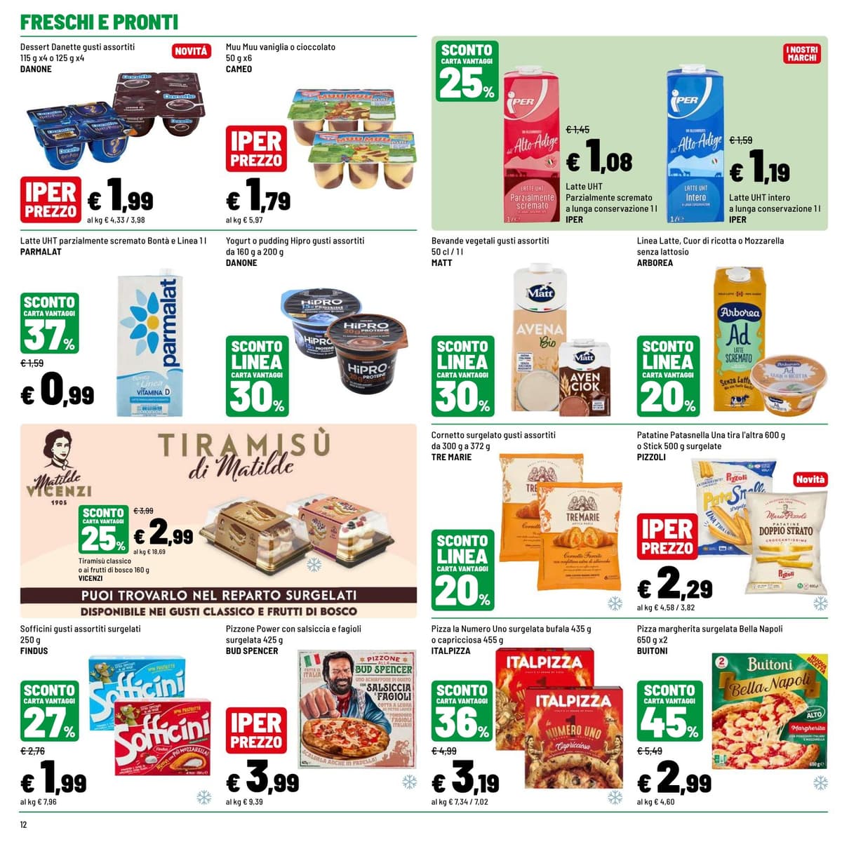 Pagina 12. del volantino Iper La grande i - OFFERTE IMPERDIBILI