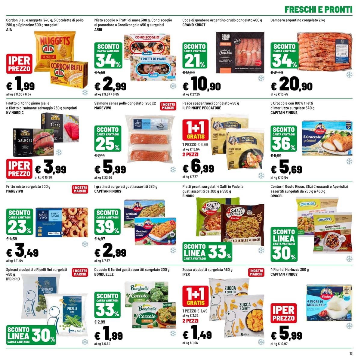 Pagina 13. del volantino Iper La grande i - OFFERTE IMPERDIBILI