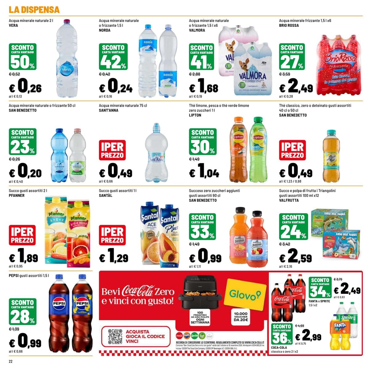 Pagina 22. del volantino Iper La grande i - OFFERTE IMPERDIBILI
