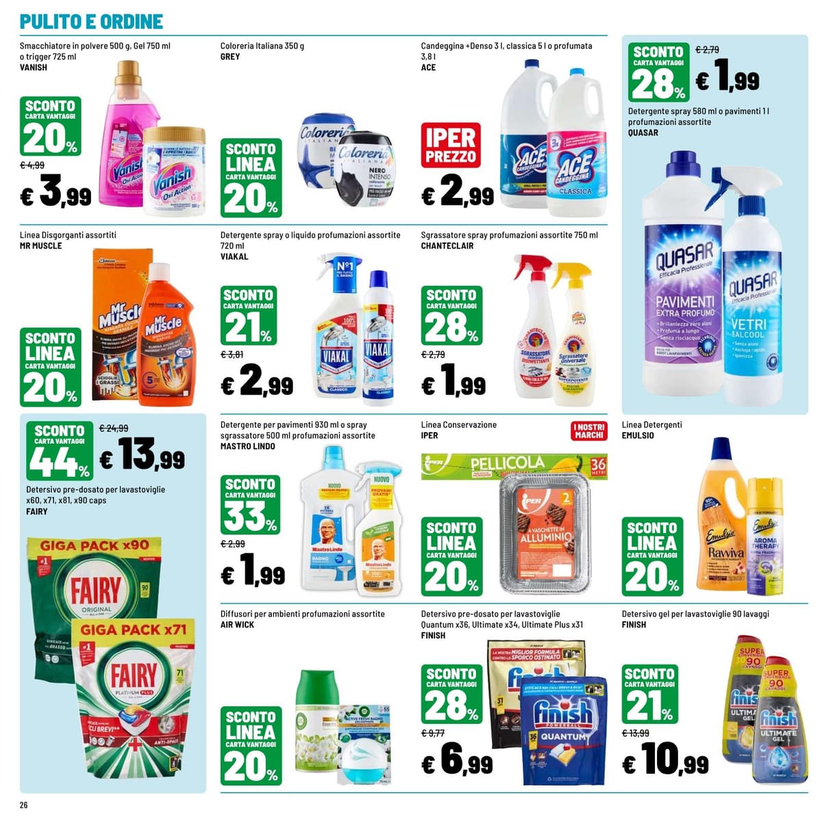 Pagina 26. del volantino Iper La grande i - OFFERTE IMPERDIBILI
