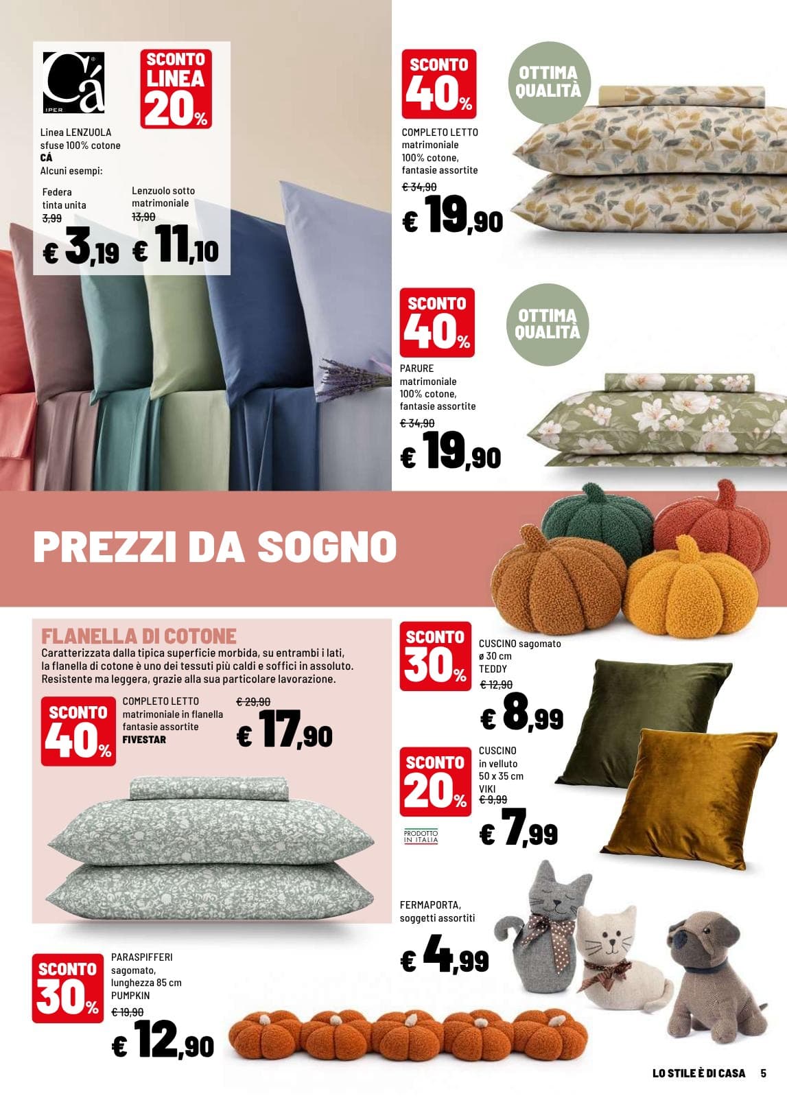 Pagina 5. del volantino Iper La grande i - LO STILE È DI CASA