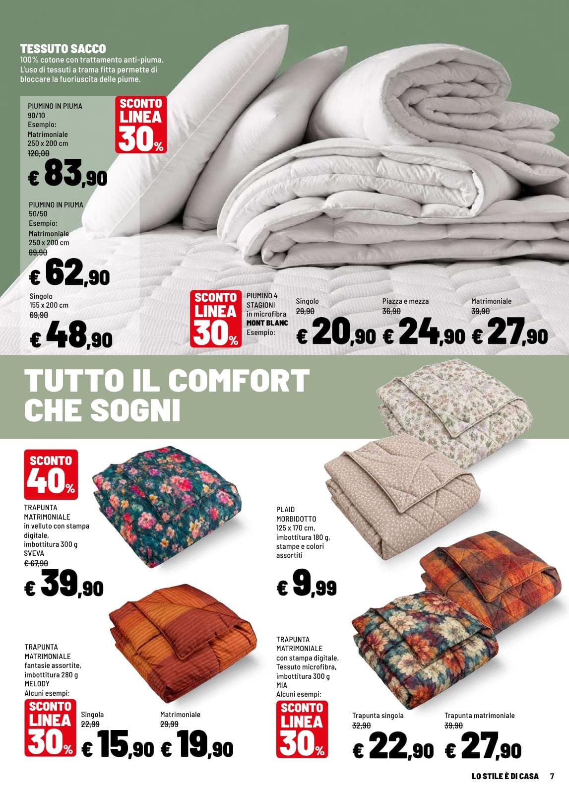 Pagina 7. del volantino Iper La grande i - LO STILE È DI CASA