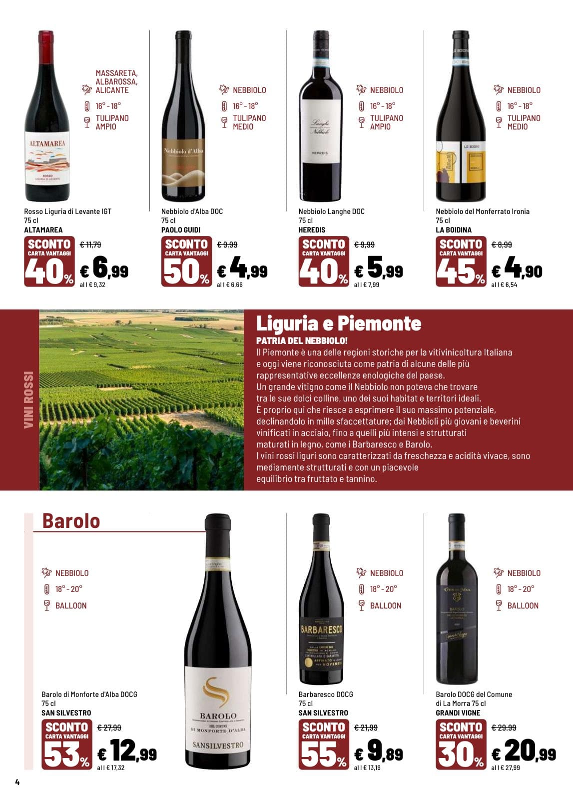 Pagina 4. del volantino Iper La grande i - IL TEMPO DEL VINO
