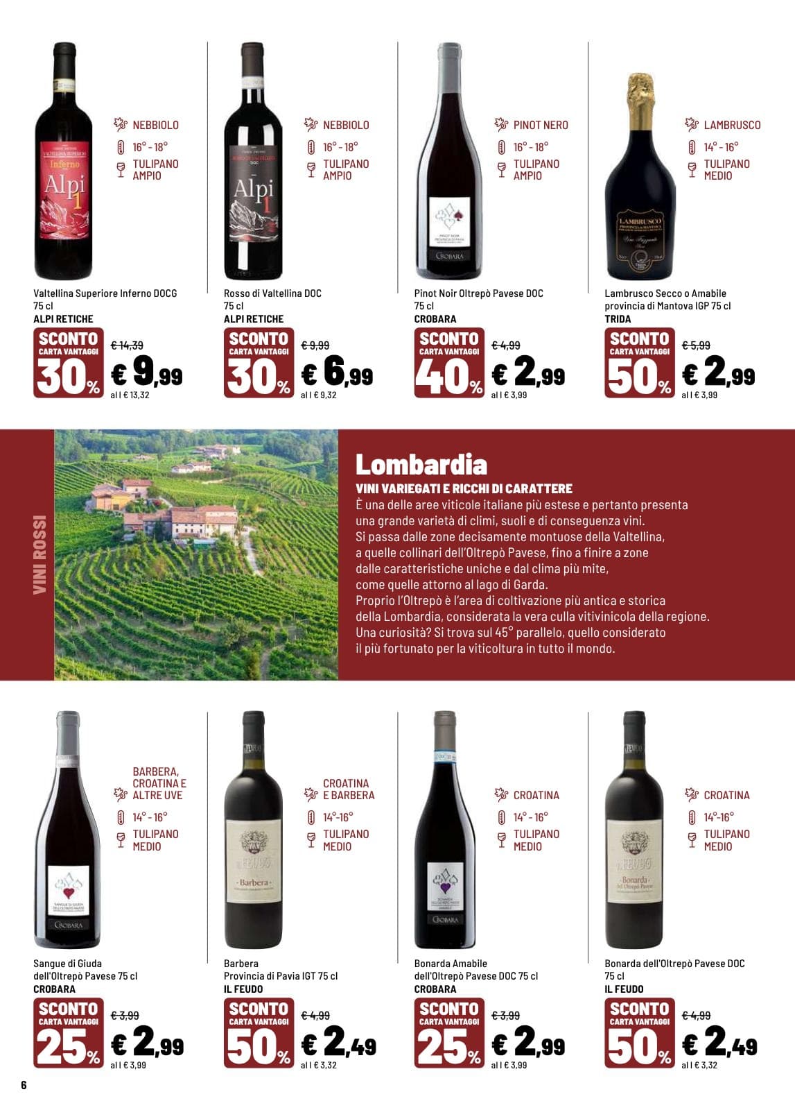 Pagina 6. del volantino Iper La grande i - IL TEMPO DEL VINO