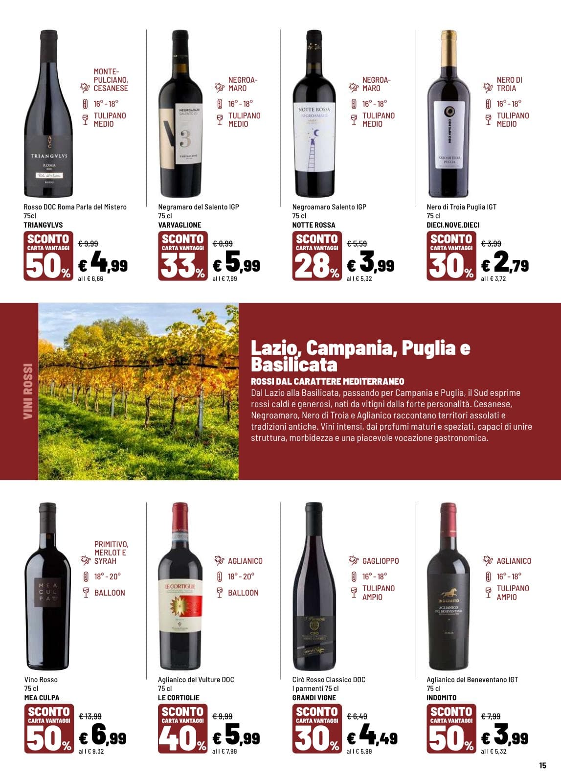 Pagina 15. del volantino Iper La grande i - IL TEMPO DEL VINO