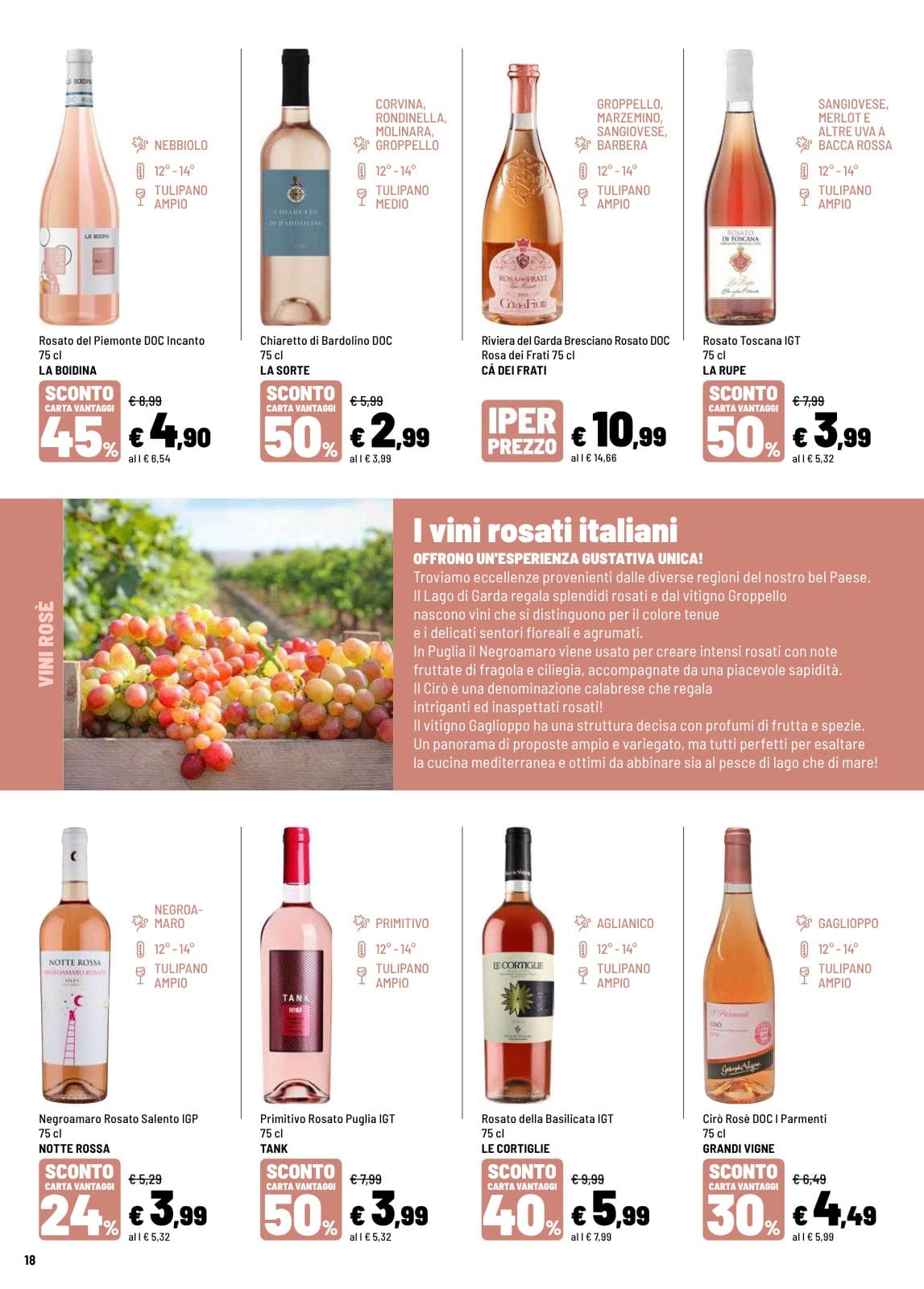 Pagina 18. del volantino Iper La grande i - IL TEMPO DEL VINO