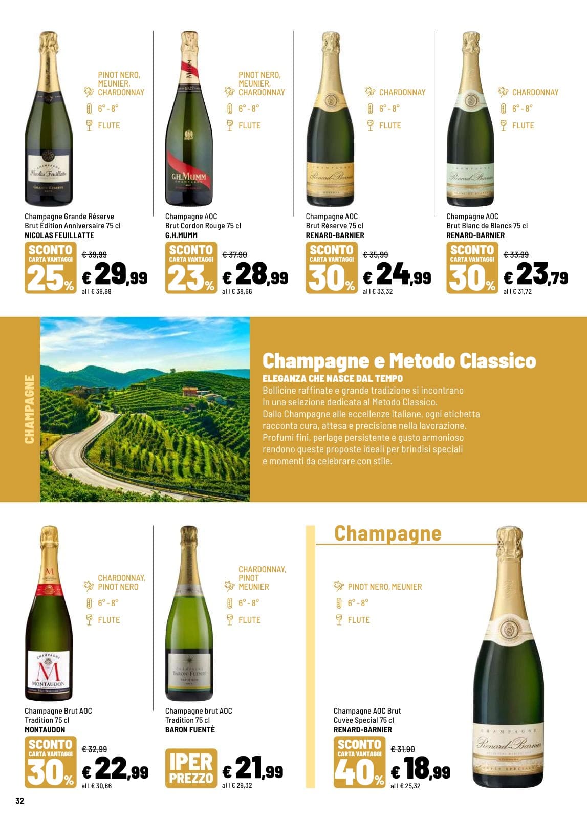 Pagina 32. del volantino Iper La grande i - IL TEMPO DEL VINO