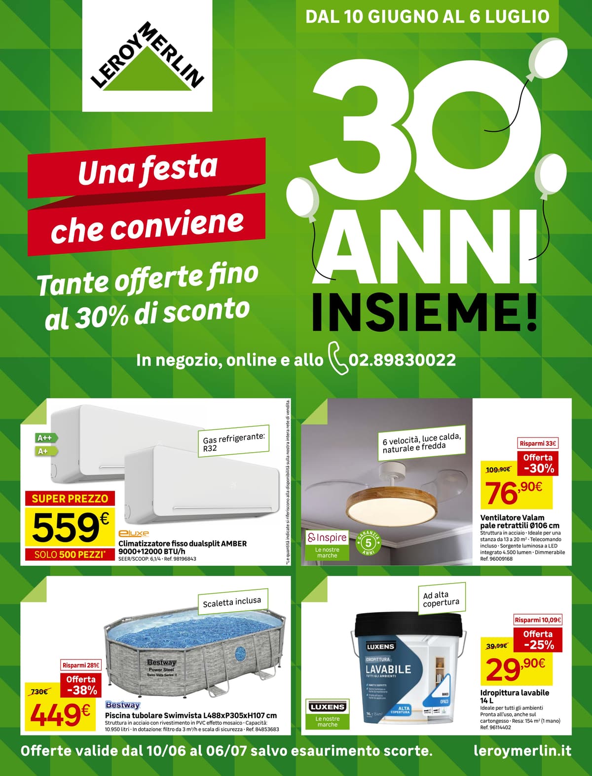 Pagina 1. del volantino Leroy Merlin - 30 anni insieme