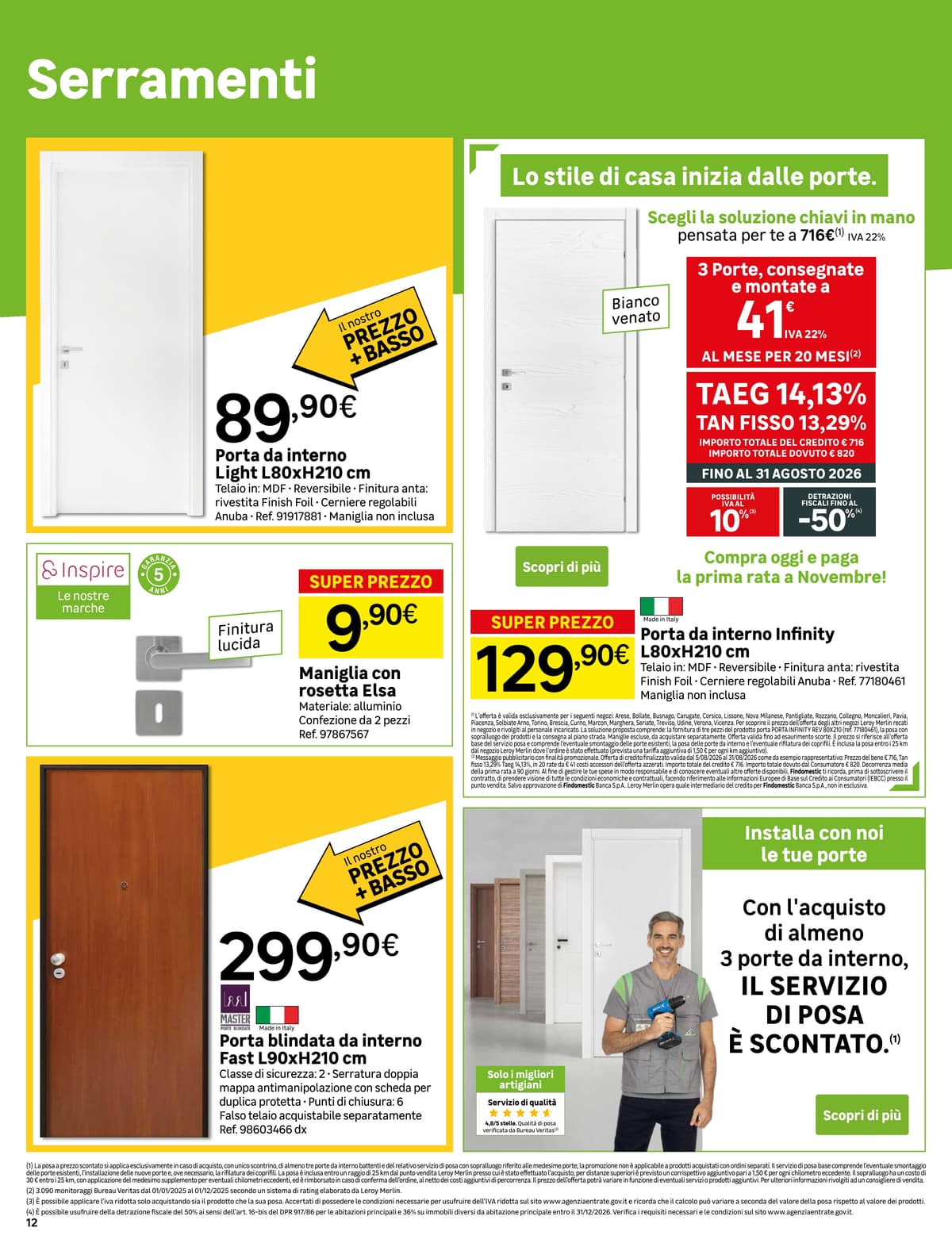 Pagina 12. del volantino Leroy Merlin - Rinnovare la casa dal 23/08/2026