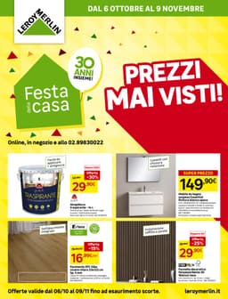 Pagina 1 del volantino Leroy Merlin Festa della casa