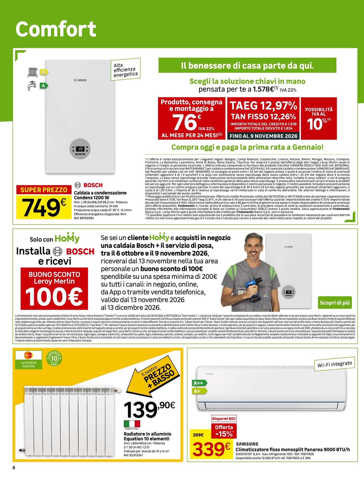 Pagina 8. del volantino Leroy Merlin - Festa della casa