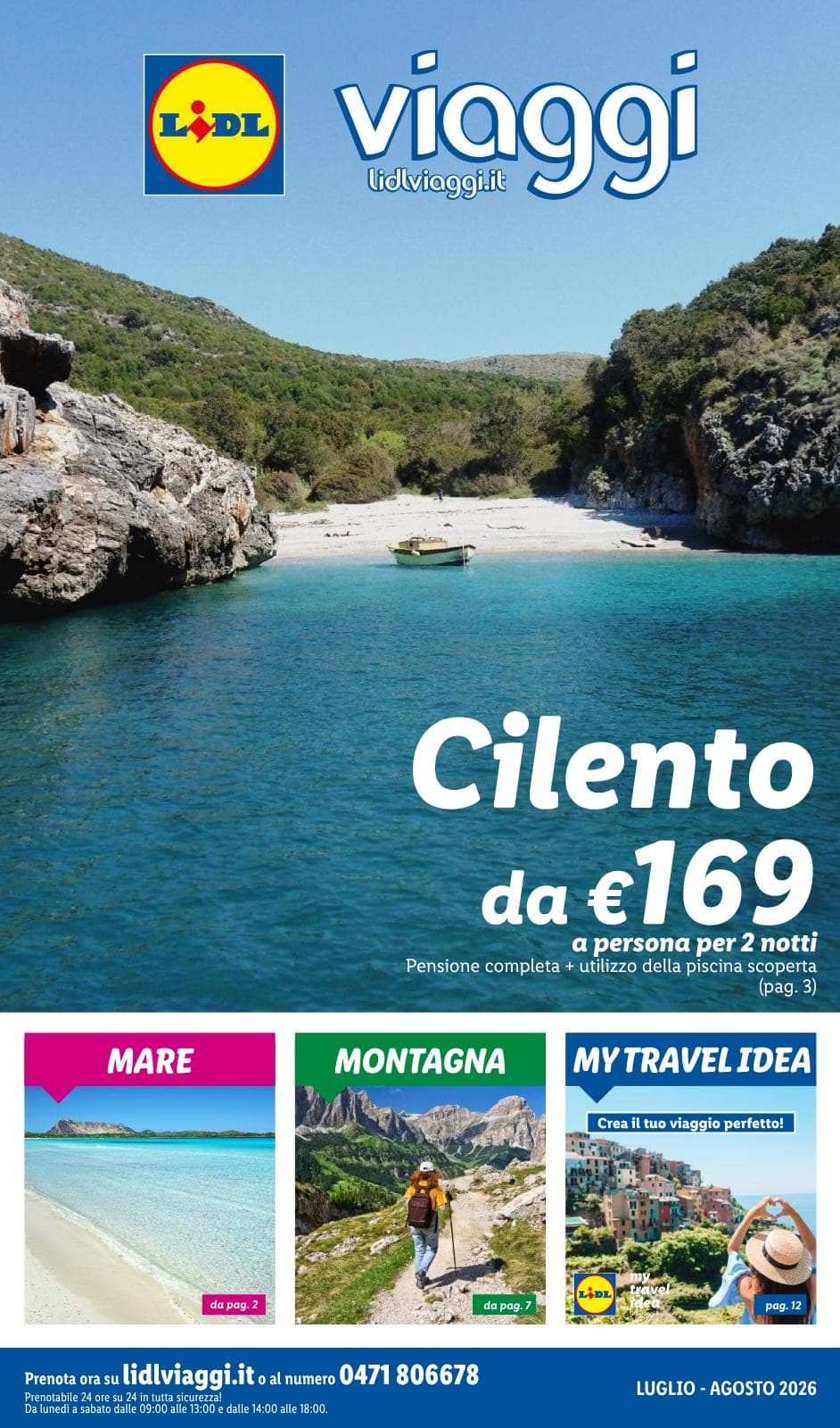 Pagina 1. del volantino Lidl - I viaggi del mese dal 14/07/2026