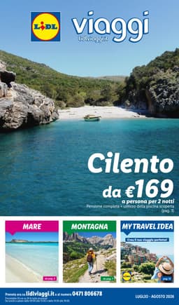 Pagina 1 del volantino Lidl I viaggi del mese