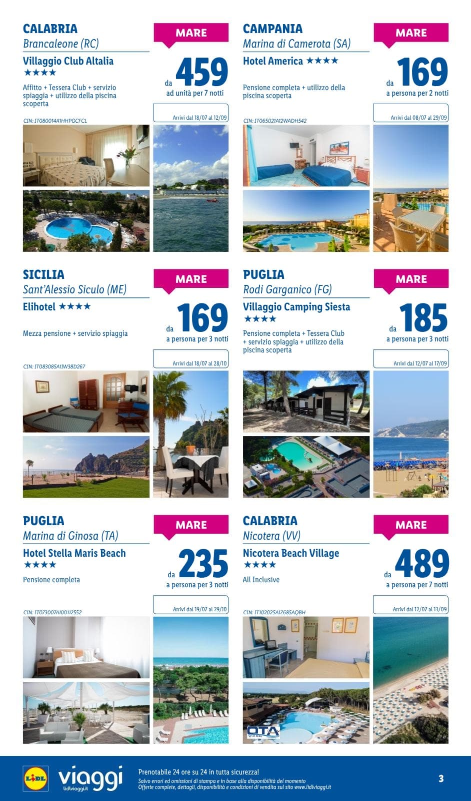 Pagina 3. del volantino Lidl - I viaggi del mese