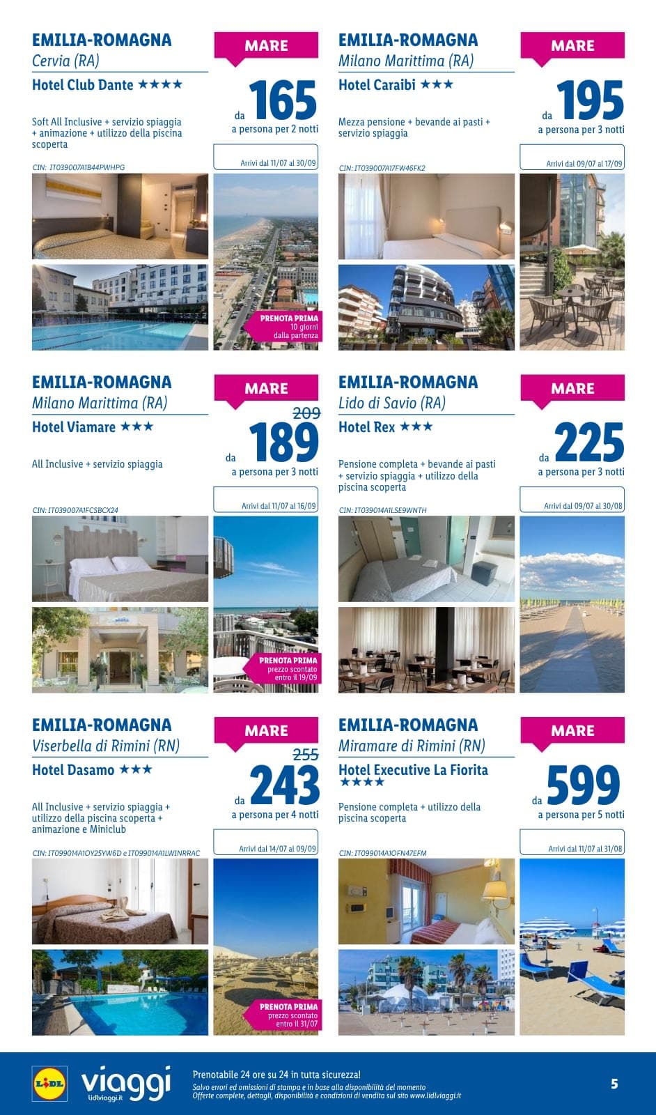 Pagina 5. del volantino Lidl - I viaggi del mese