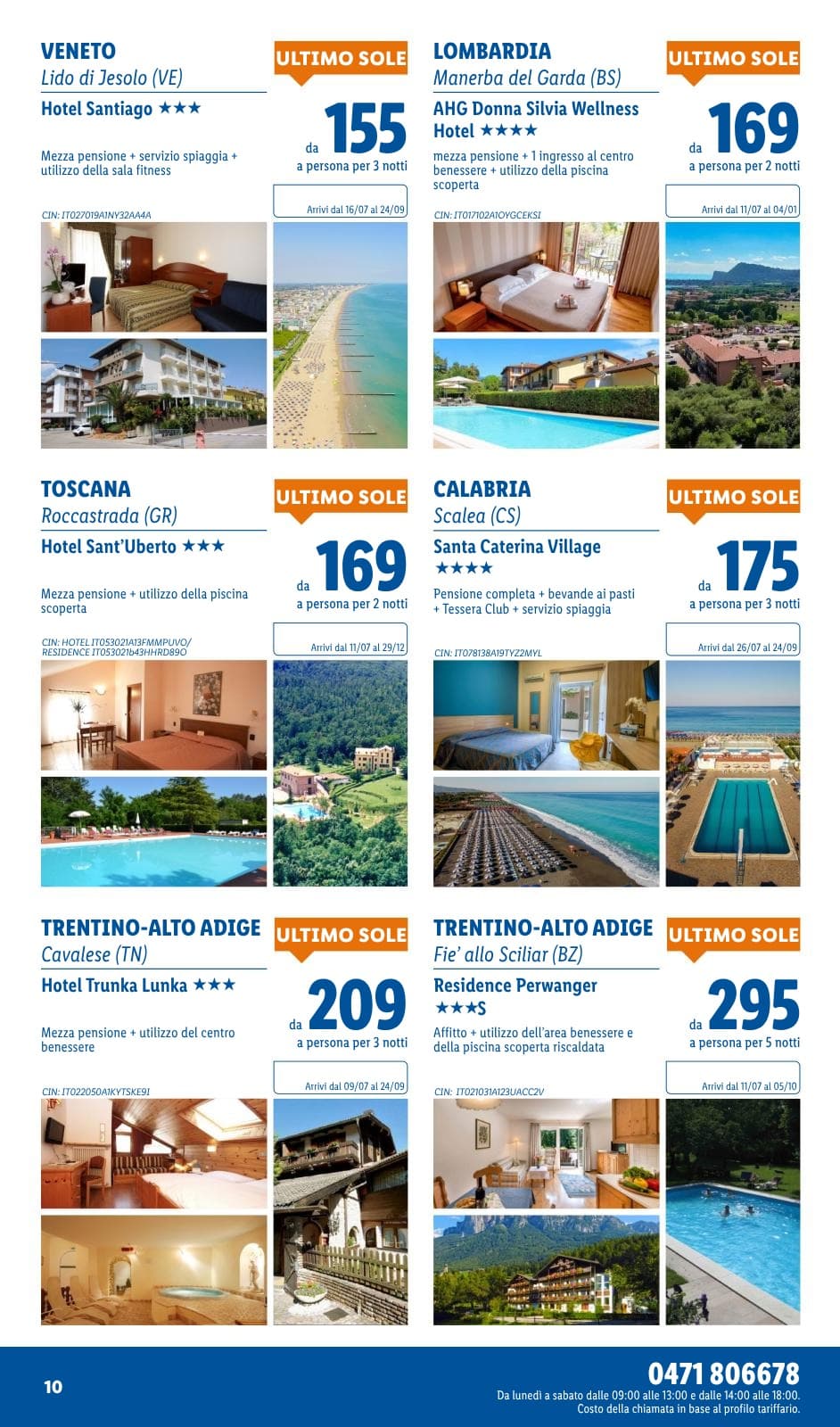 Pagina 10. del volantino Lidl - I viaggi del mese