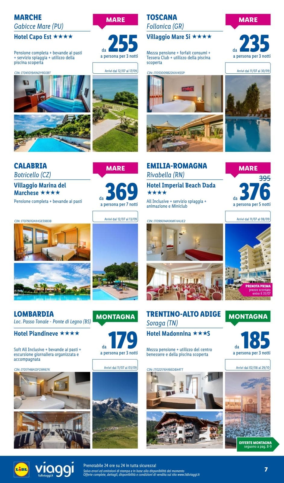 Pagina 7. del volantino Lidl - I viaggi del mese