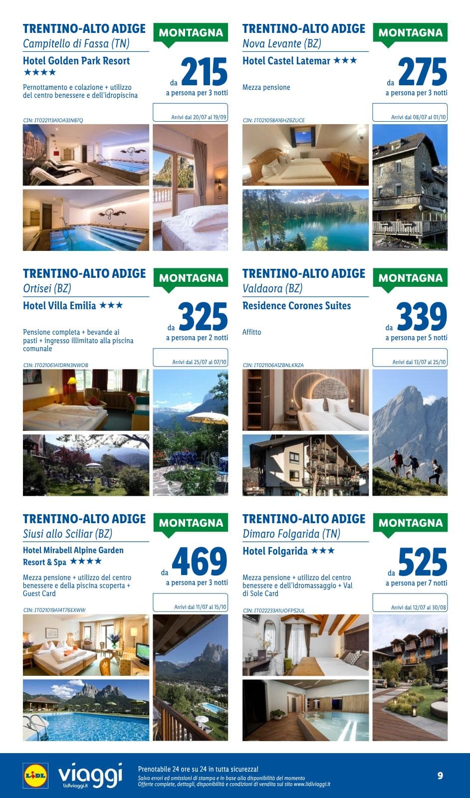 Pagina 9. del volantino Lidl - I viaggi del mese