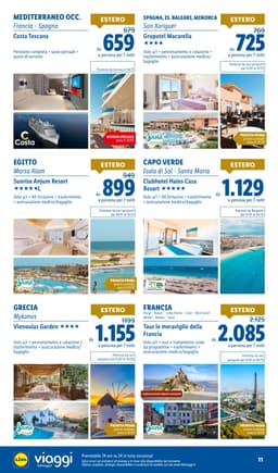 Pagina 11 del volantino Lidl I viaggi del mese