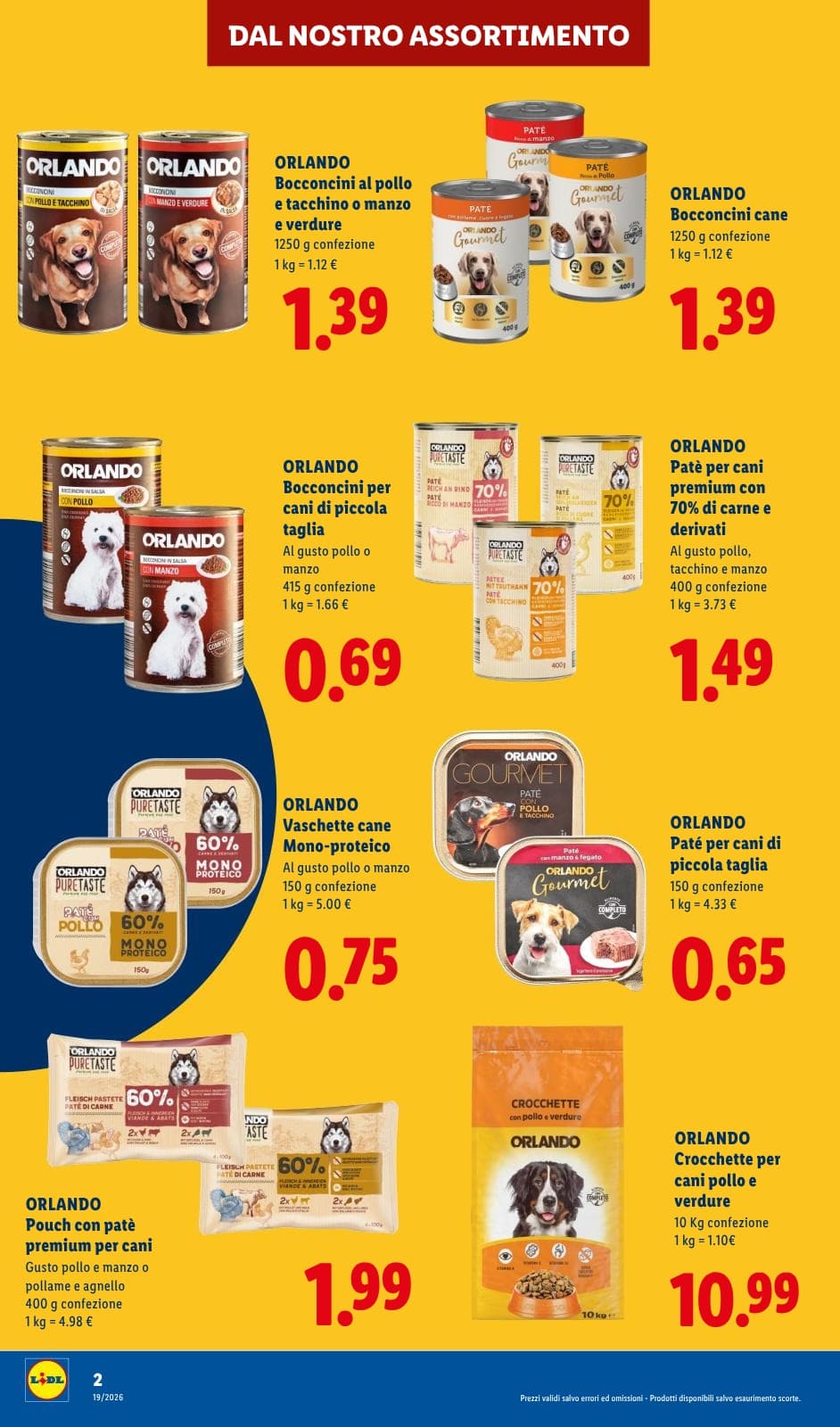 Pagina 2. del volantino Lidl - Amici A Quattro Zampe dal 14/07/2026