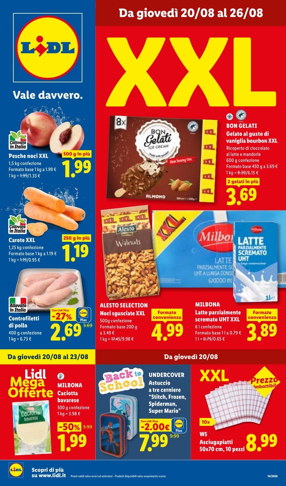 Pagina 1. del volantino Lidl - XXL dal 23/08/2026
