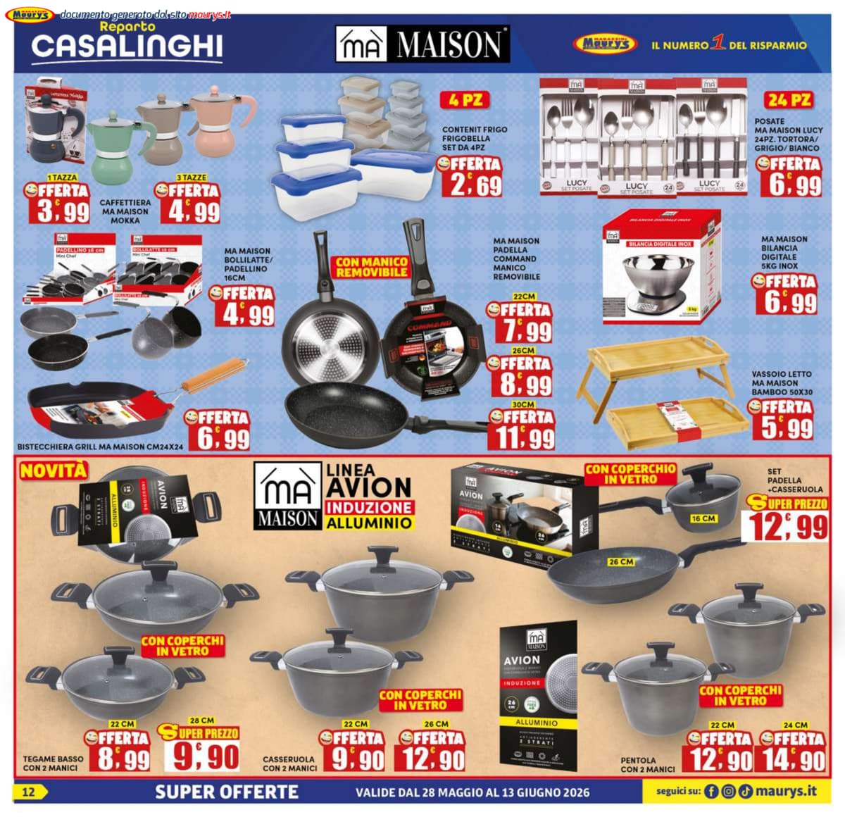 Pagina 12. del volantino Maury's - Offerte Speciali dal 13/06/2026